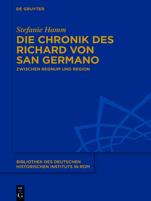 cover image of Die Chronik des Richard von San Germano